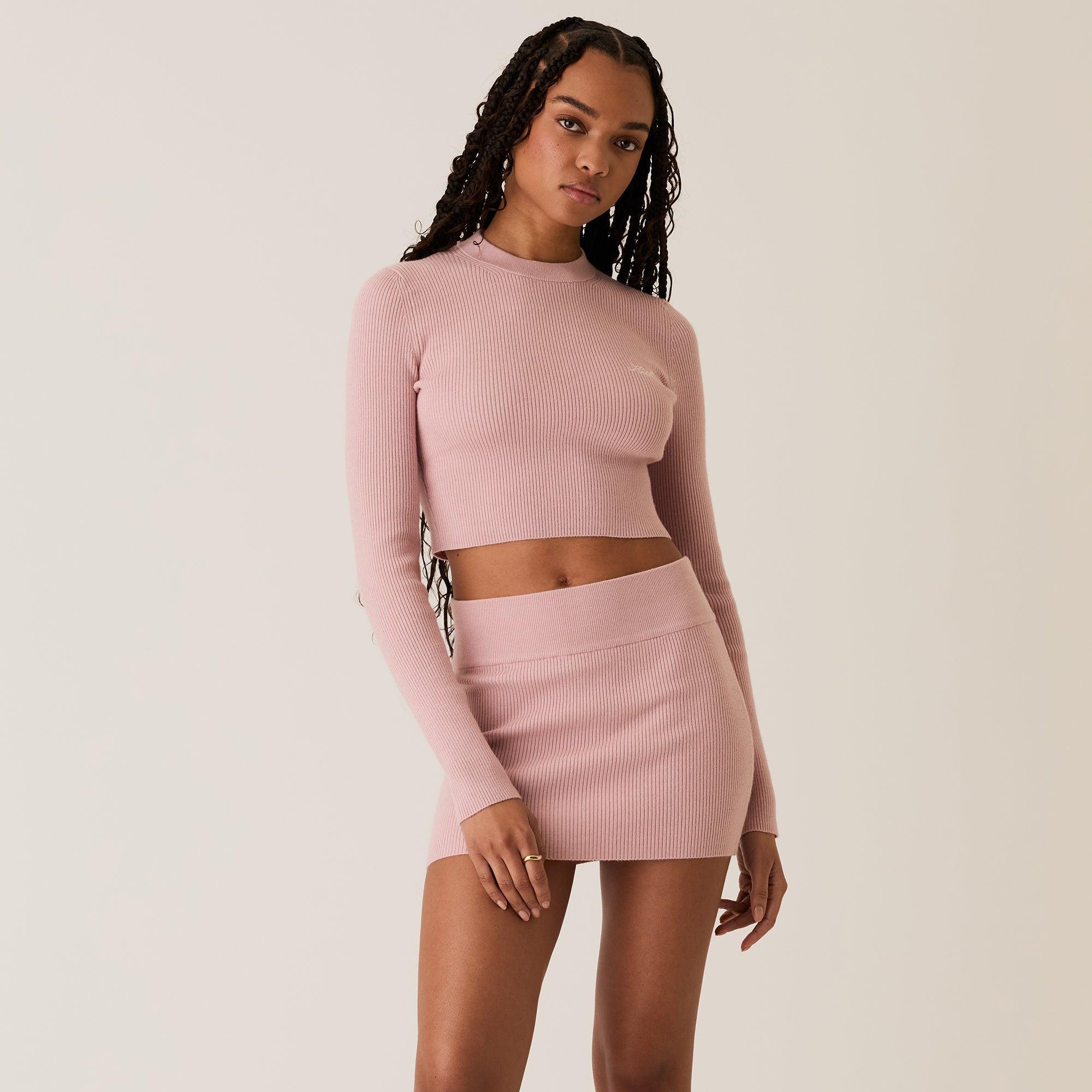 Kith Women Sloane Cropped Rib Sweater - Syringa Female Product Image