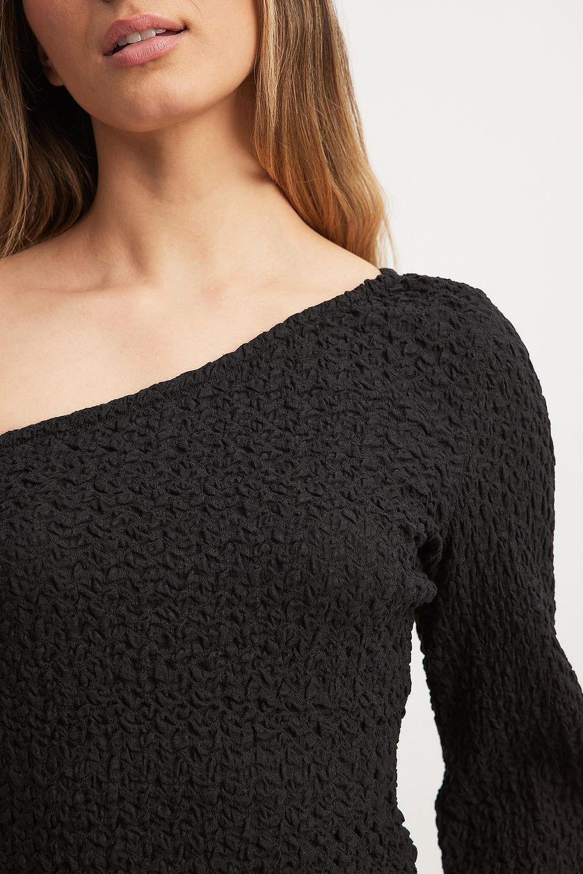 One Shoulder Structured Blouse Product Image