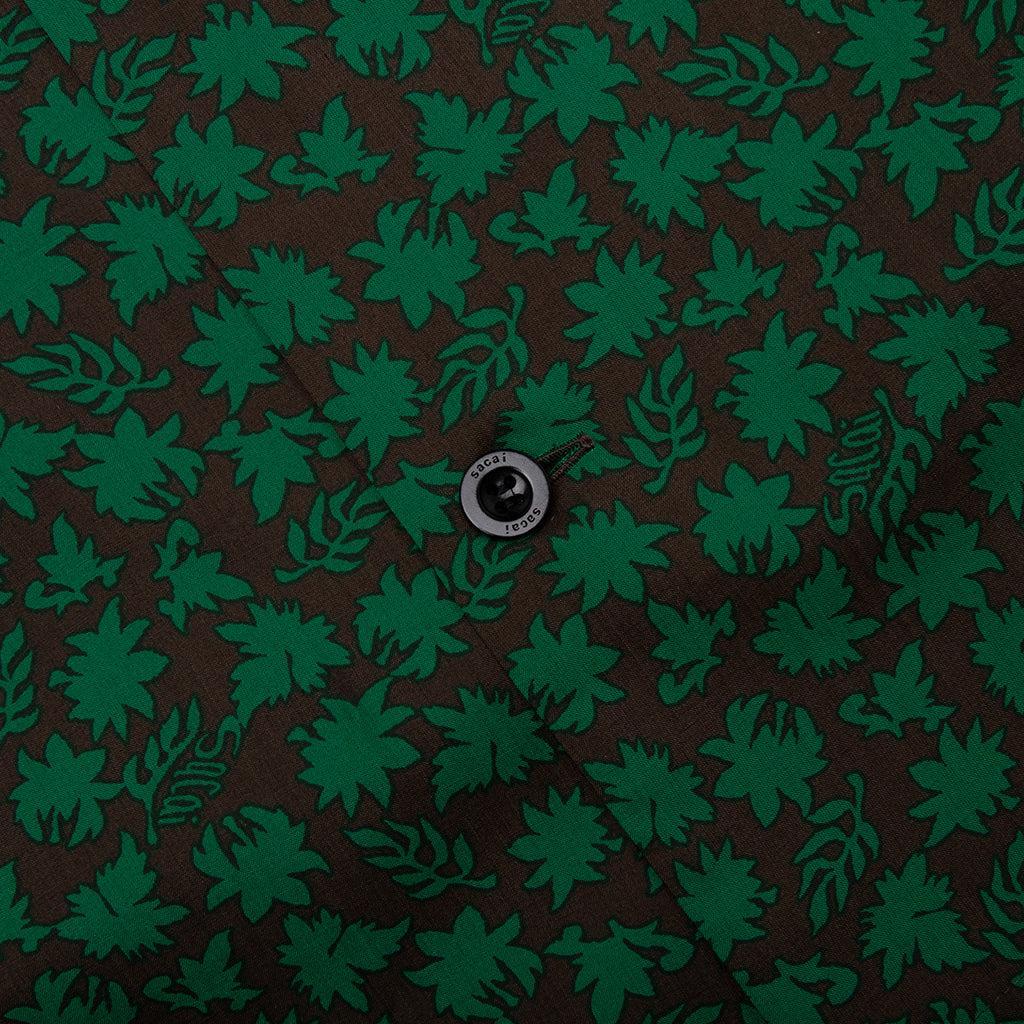 Floral Print Shirt - Green Male Product Image