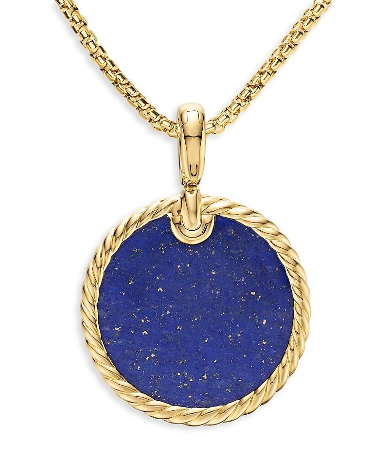 Womens DY Elements Disc Pendant in 18K Yellow Gold Product Image