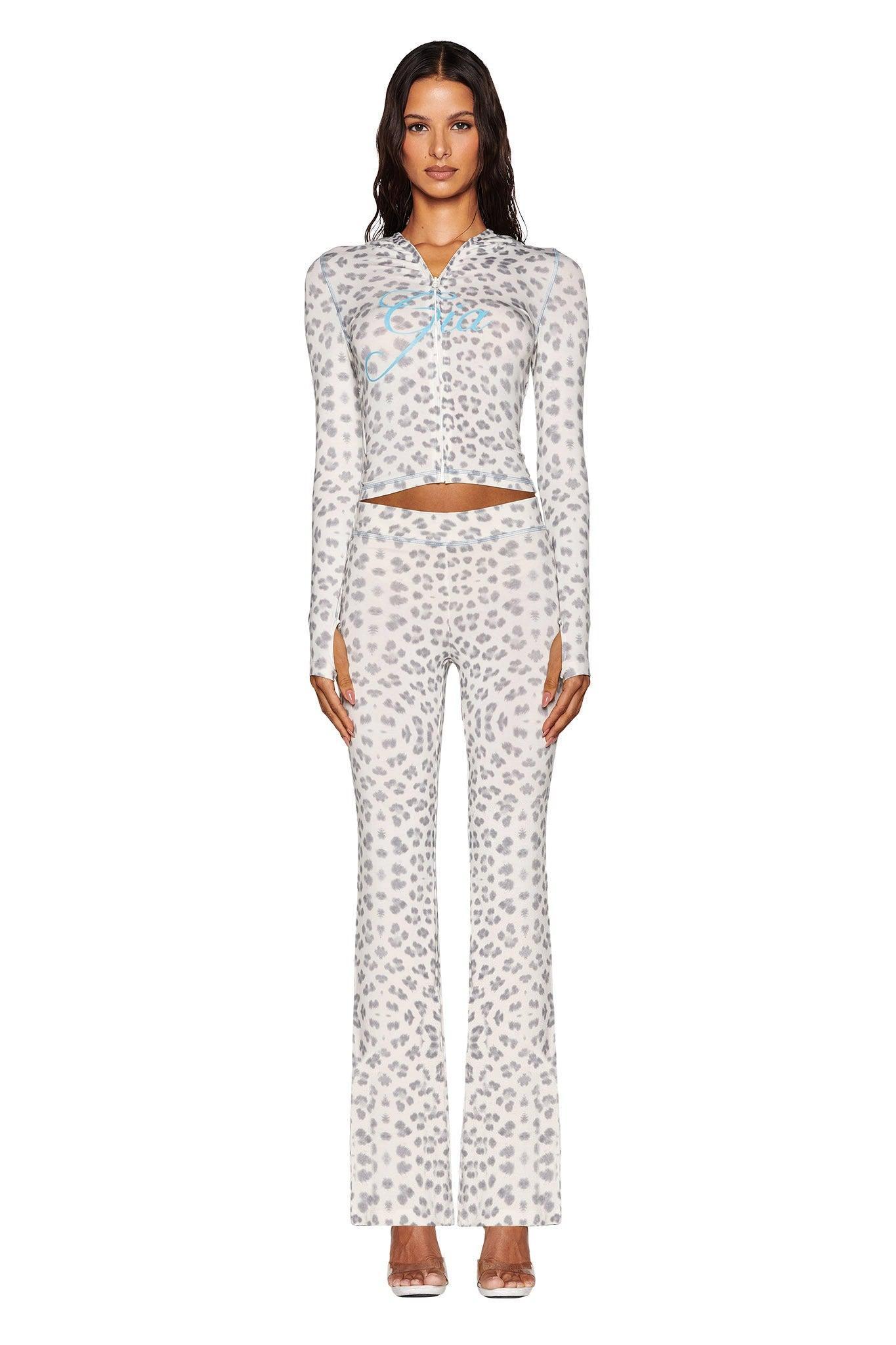 BLARE TRACKPANT - SNOW LEOPARD : WINTER WILD CARD Product Image