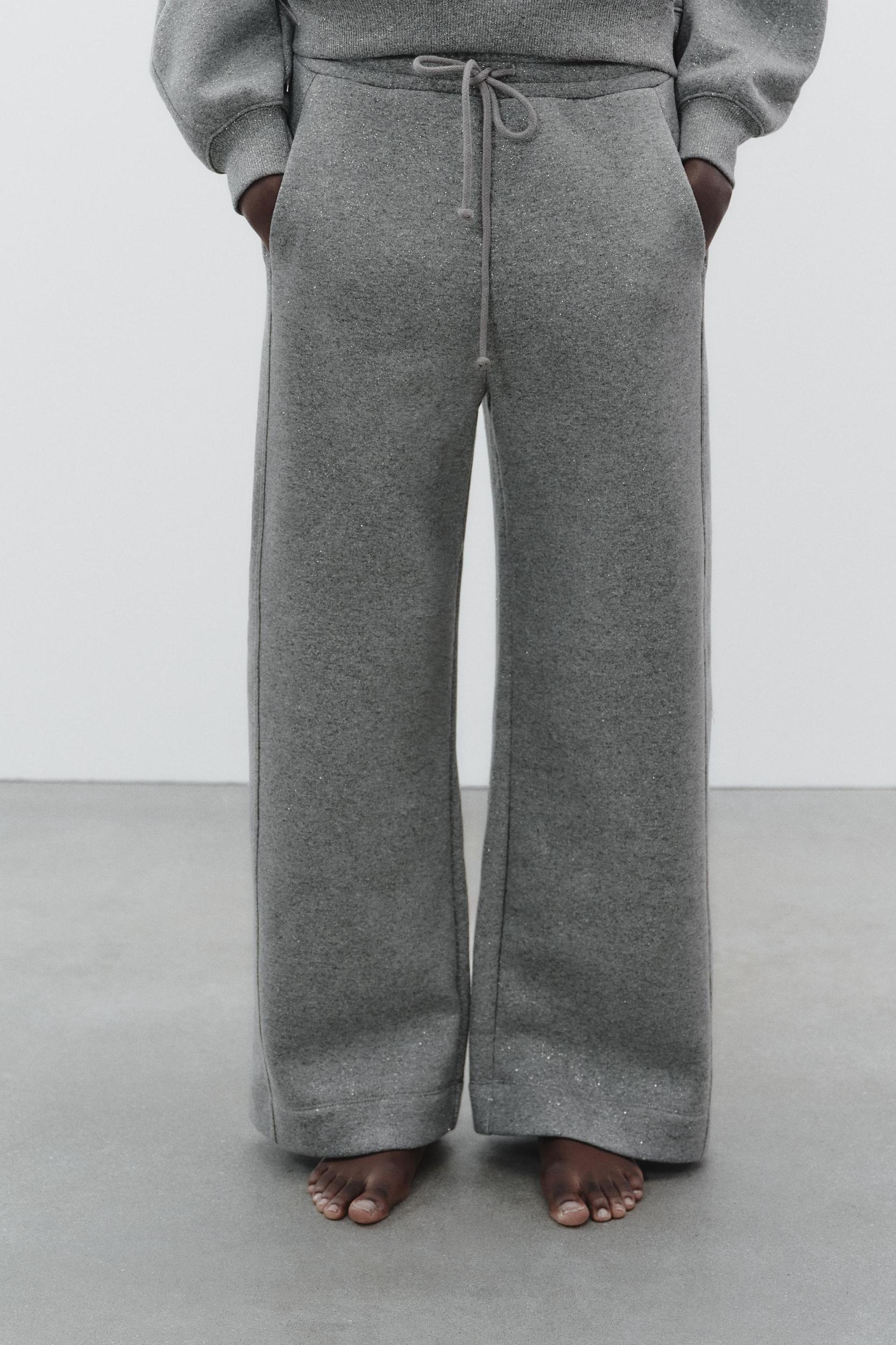 GLITTER TEXT PANTS Product Image