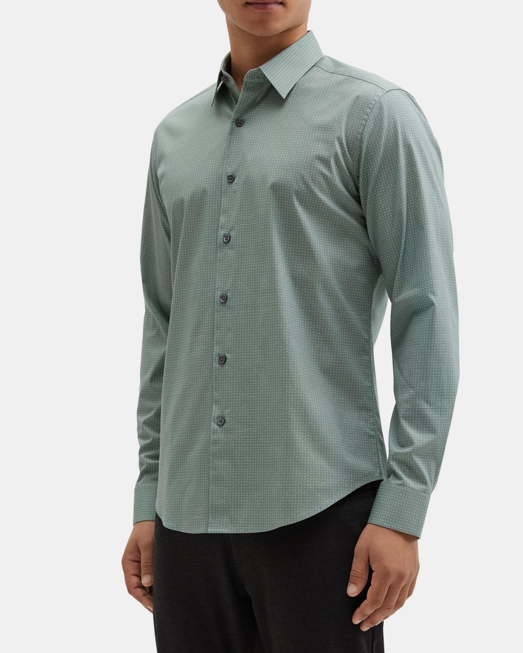 Tailored Shirt in Stretch Cotton-Blend Product Image