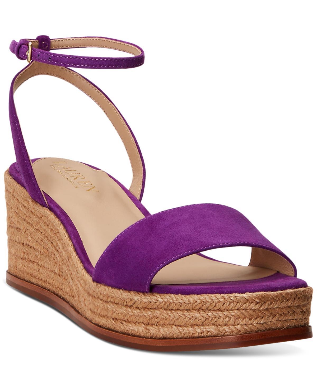 Lauren Ralph Lauren Leona Suede Espadrille Women's Sandals Product Image