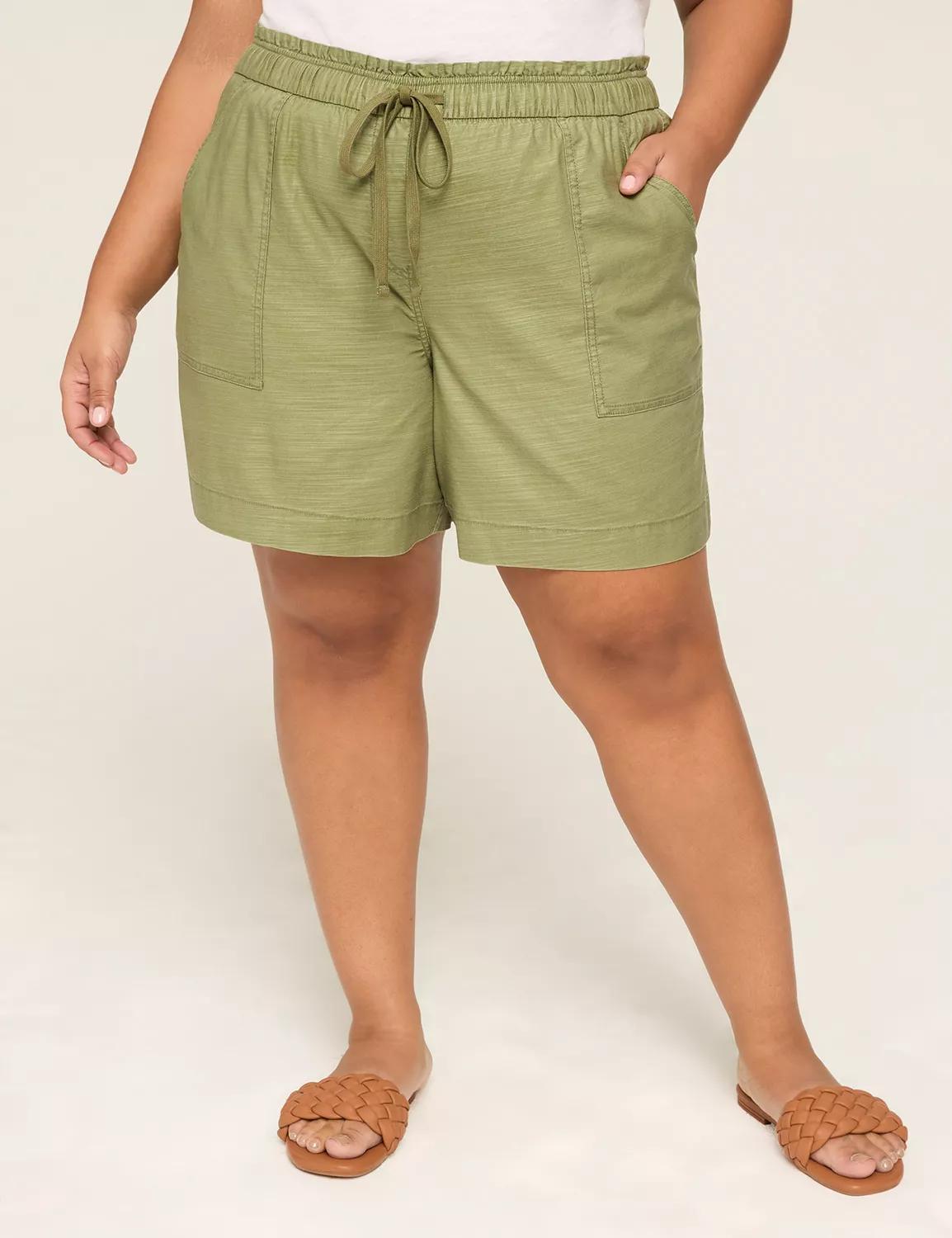 Slub Pull-On Short Product Image