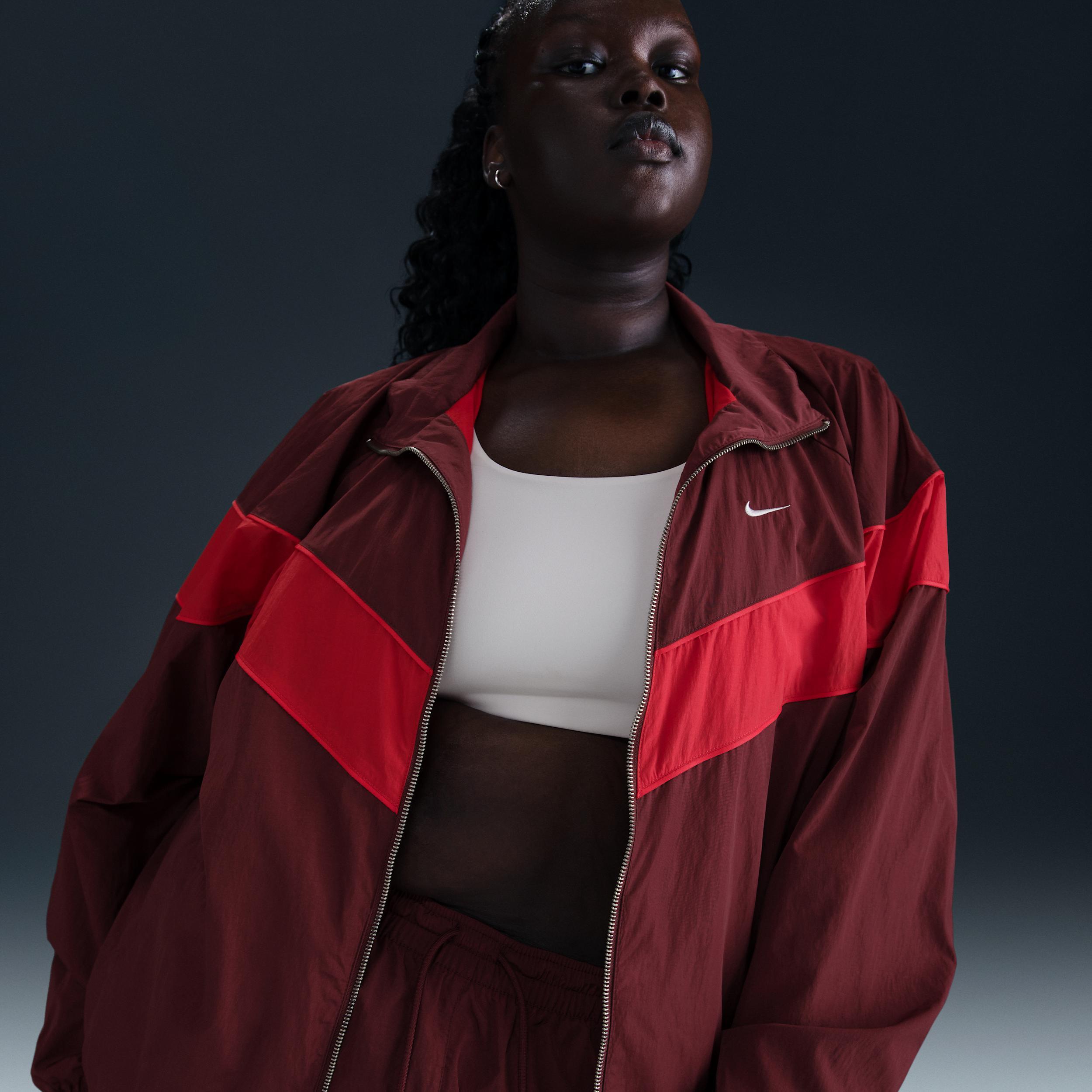Nike Windrunner Women's Loose UV Woven Full-Zip Jacket (Plus Size) Product Image