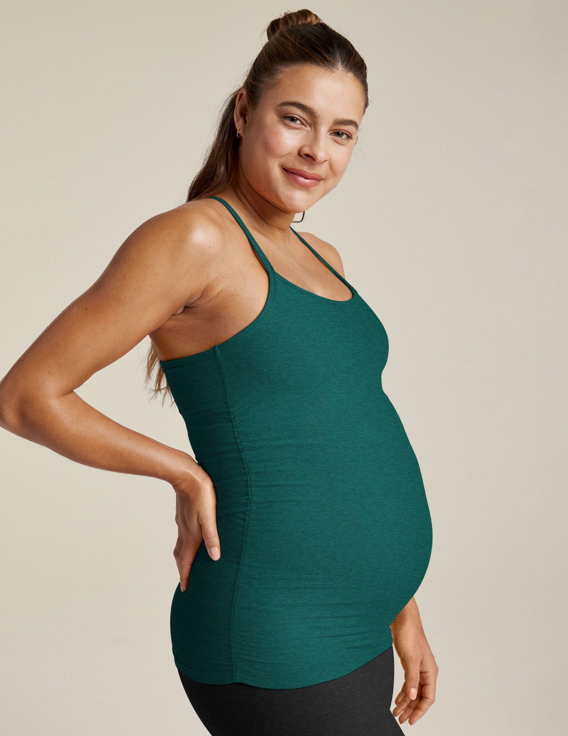 Spacedye Keep Your Cool Maternity Slim Racerback Tank Product Image