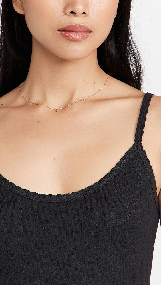 Leset Pointelle Classic Tank Top | Shopbop Product Image