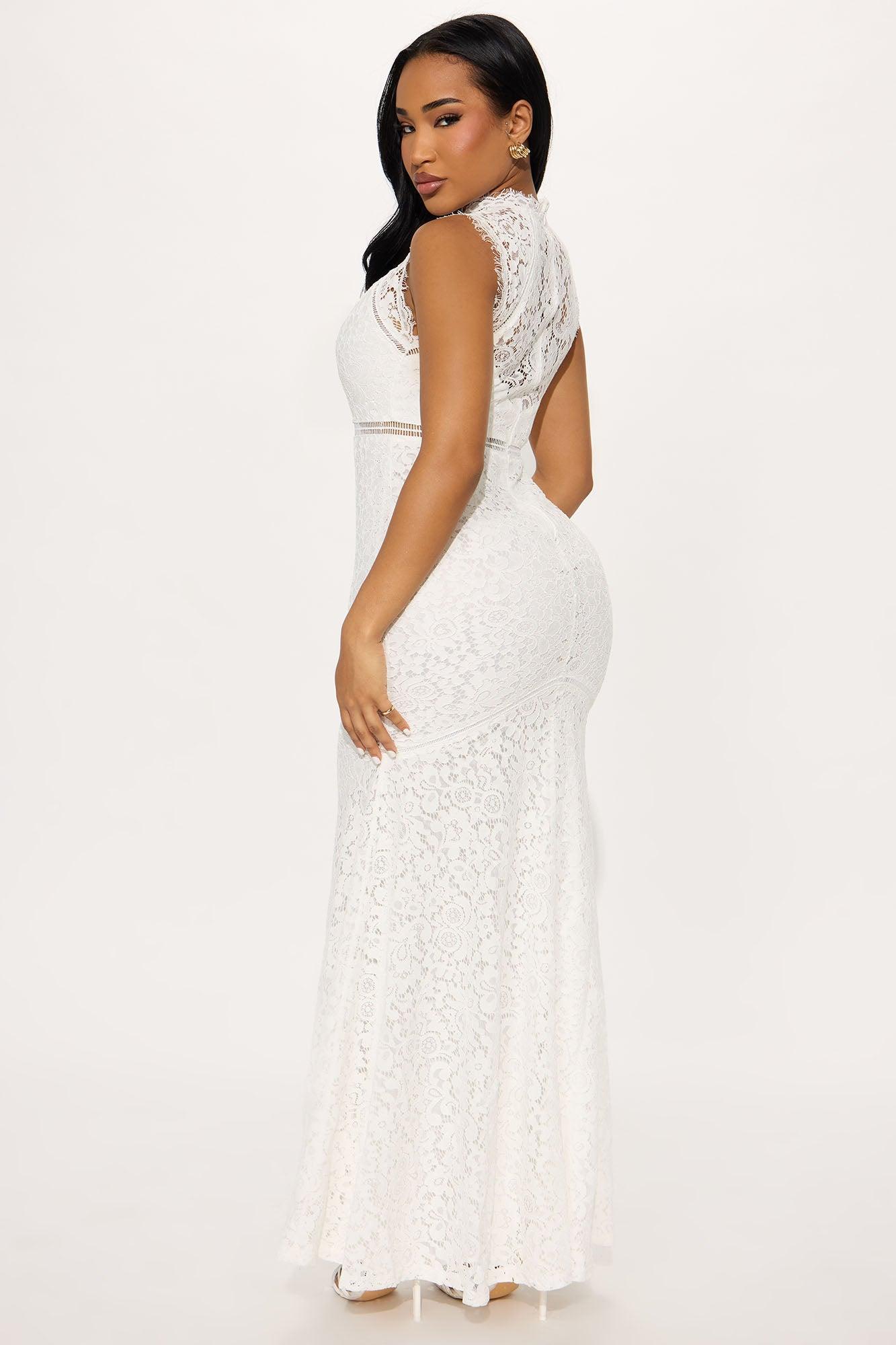 Anastasia Embroidered Gown - White Product Image