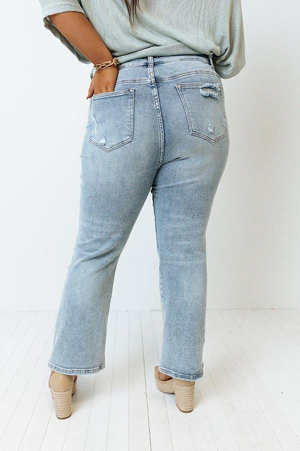 Risen The Lona Midrise Distressed Jean Curves Product Image