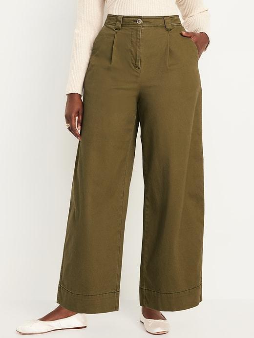 Extra High-Waisted Barrel Wide-Leg Pants Product Image