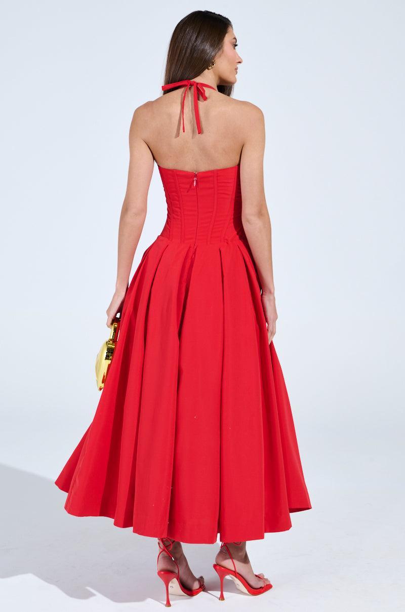 DOLCE DREAMING MIDI DRESS WITH CORSET Product Image