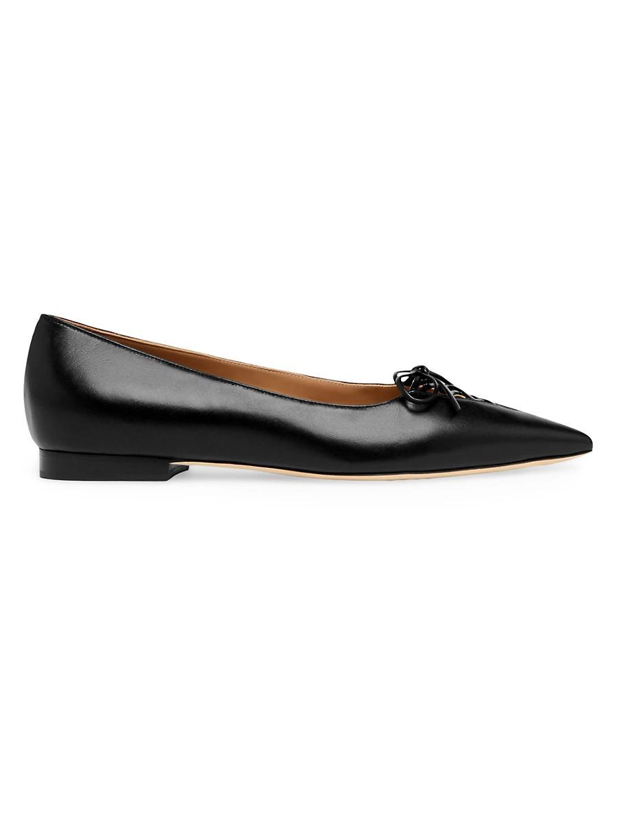 Womens Hedy Leather Flat Pumps Product Image