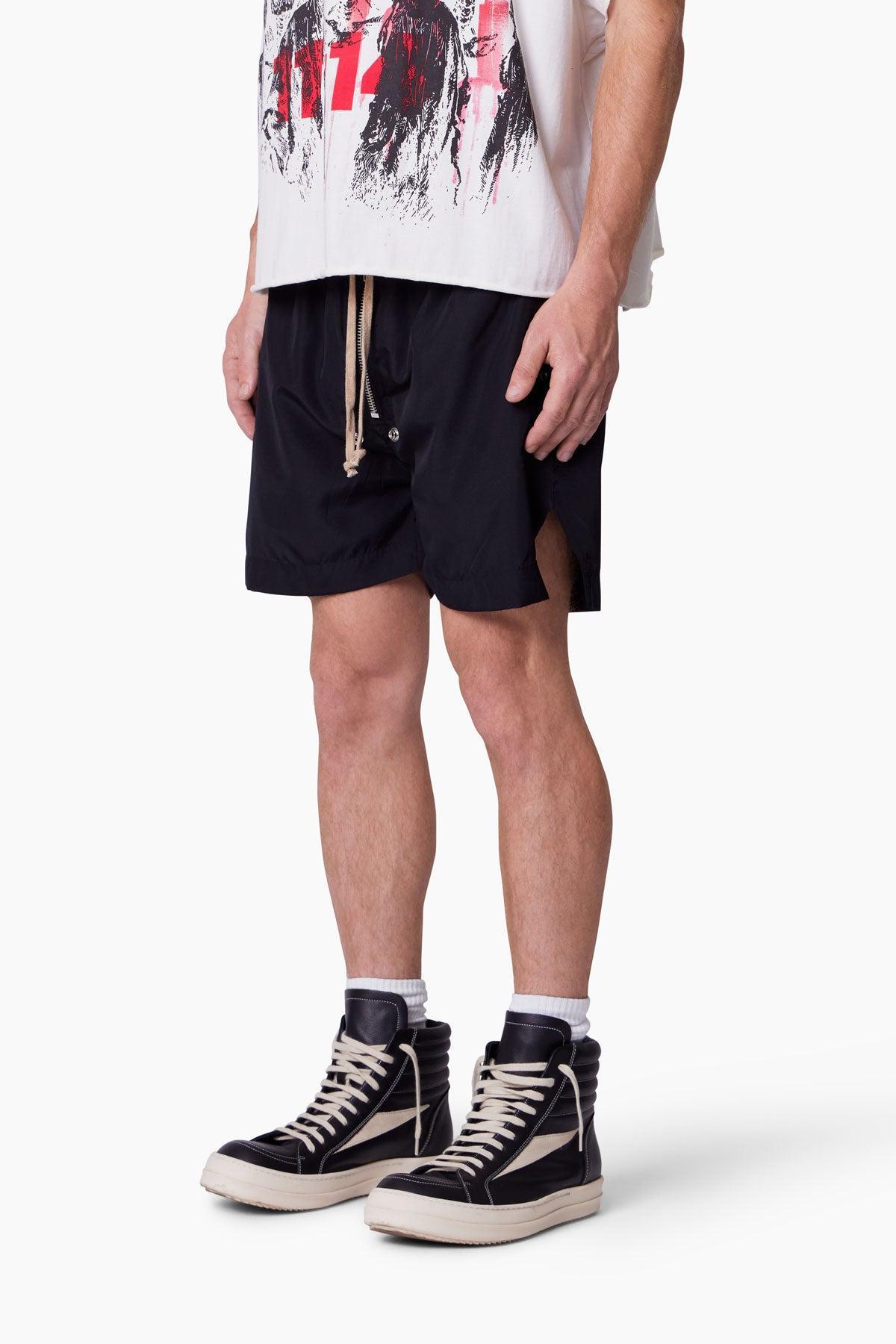 Lightweight Zippered Shorts - Black Product Image