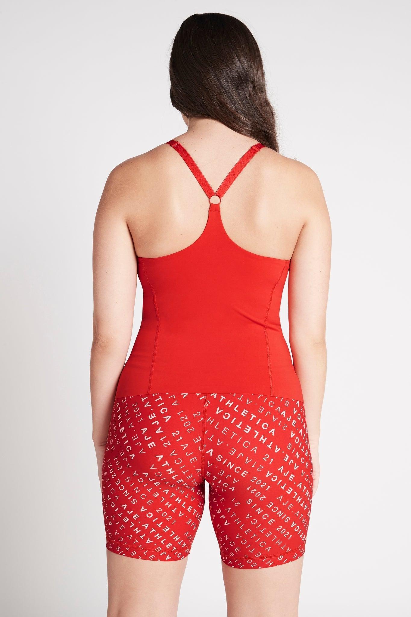 Cropped Adjustable Strap Racerback Tank 117 Product Image