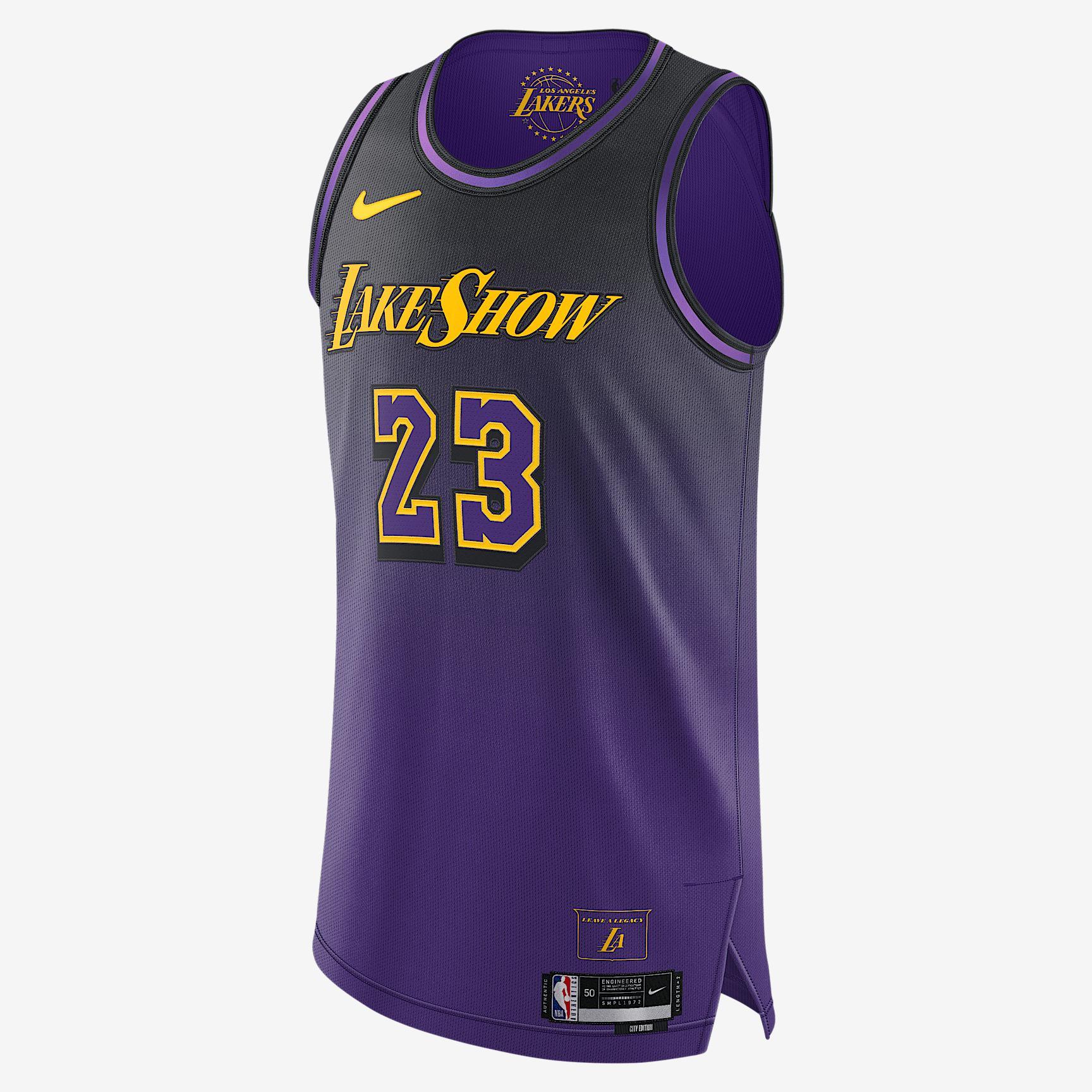 LeBron James Los Angeles Lakers 2024/25 City Edition Nike Men's Dri-FIT ADV NBA Authentic Jersey Product Image