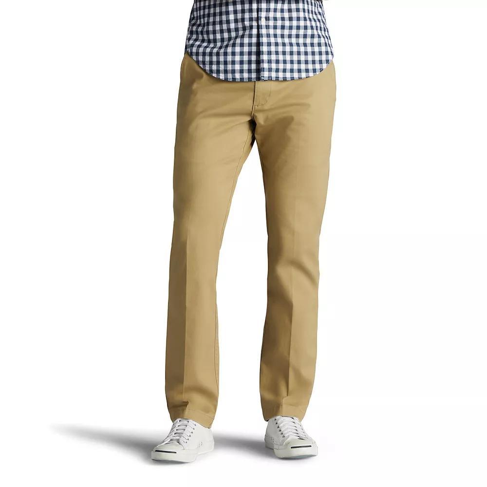 Mens Lee Performance Series Extreme Comfort Khaki Slim-Fit Flat-Front Pants Brown Product Image