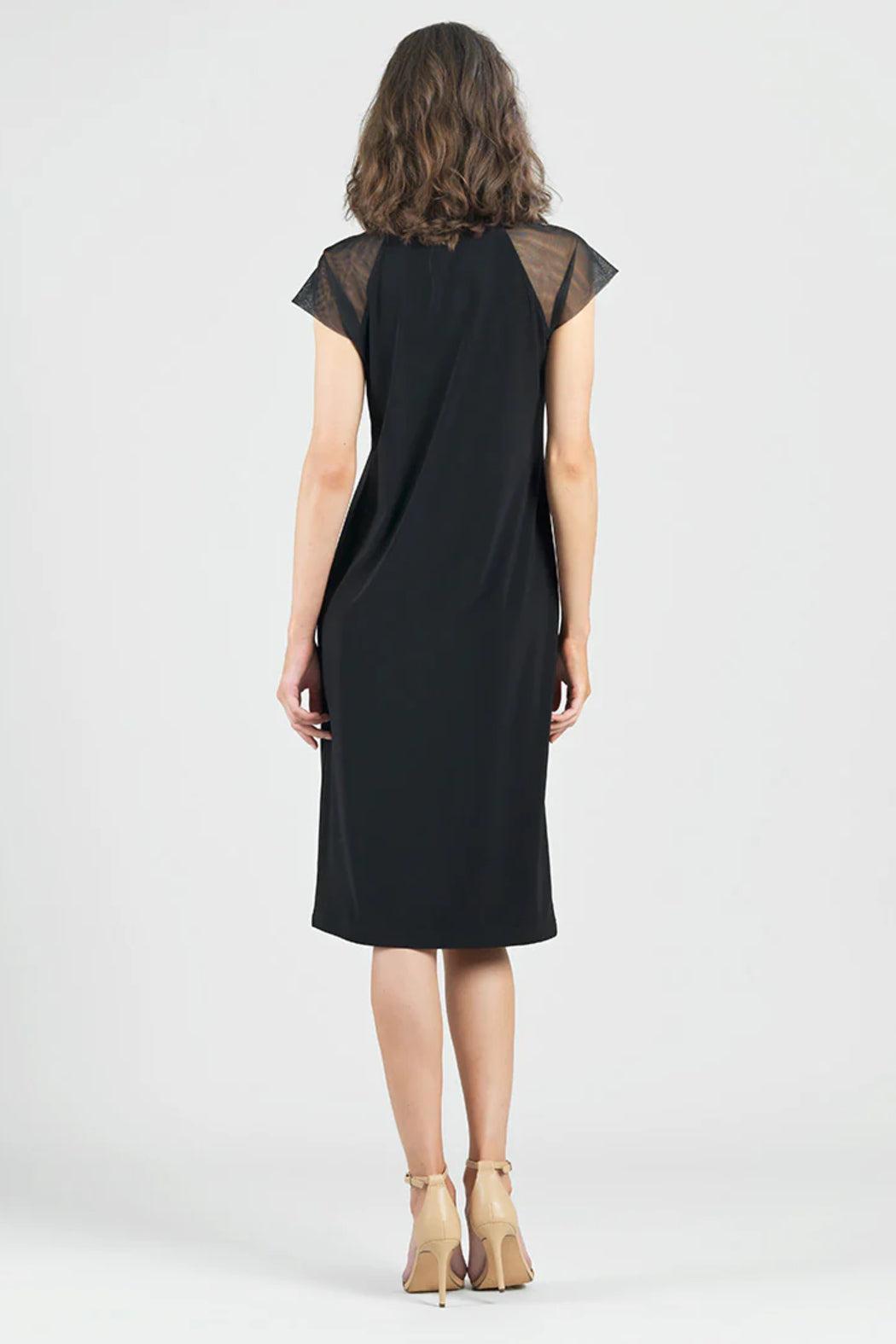 Mesh Cap Sleeve Midi Dress Product Image