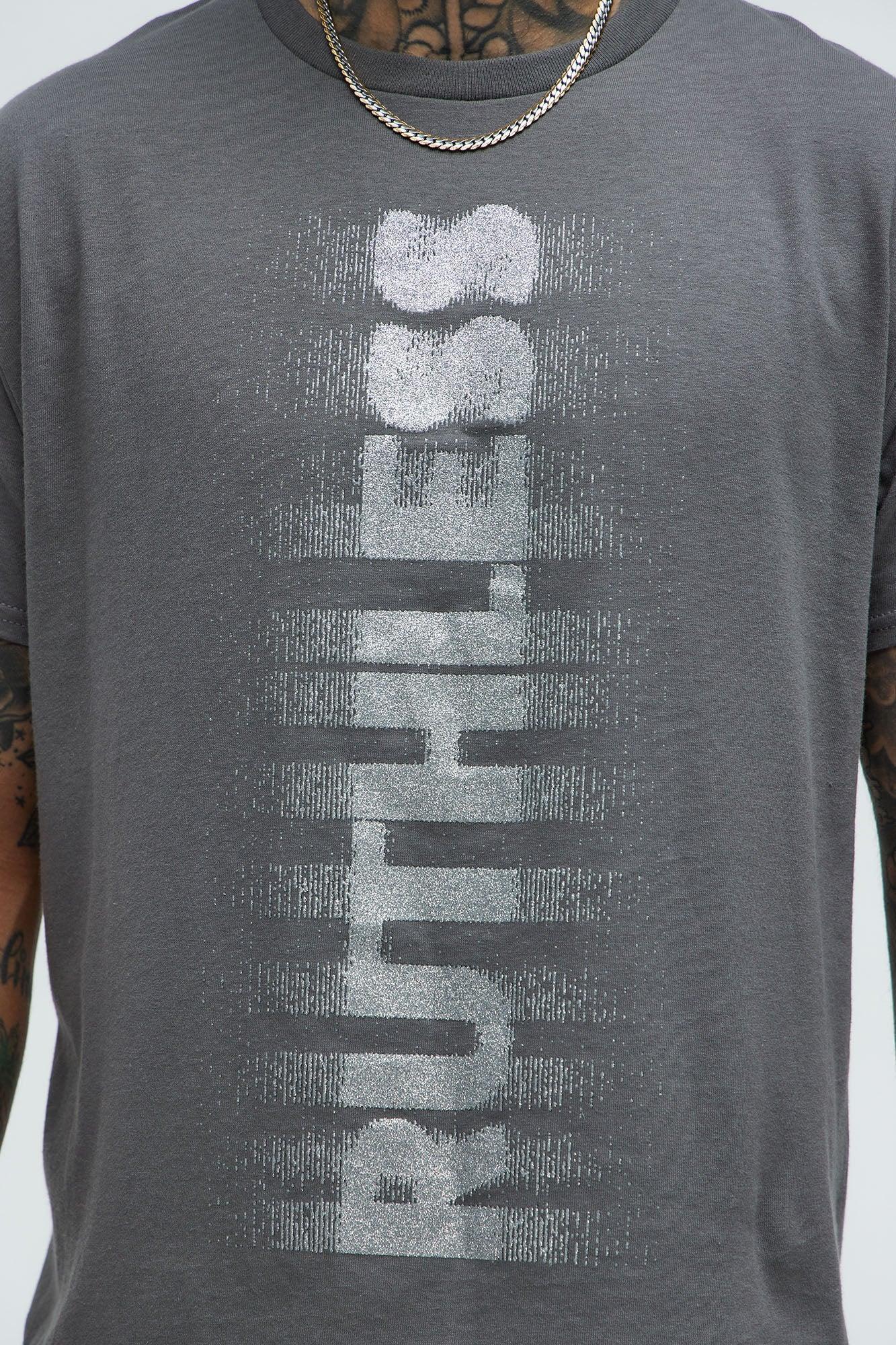 Ruthless And Crazy Short Sleeve Tee - Charcoal Product Image