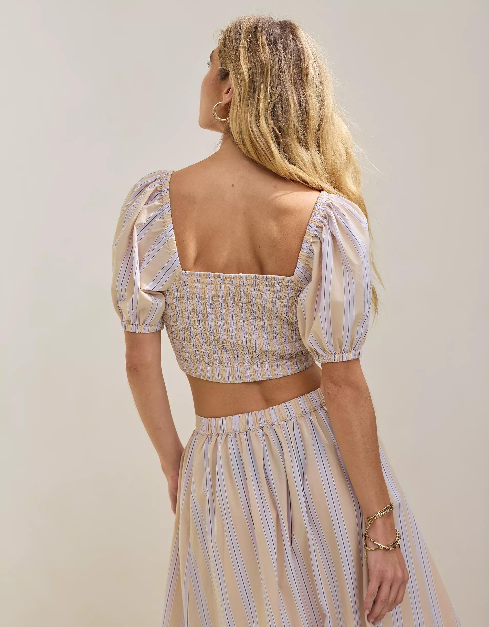 Aerie Puff Sleeve Square Neck Top Product Image