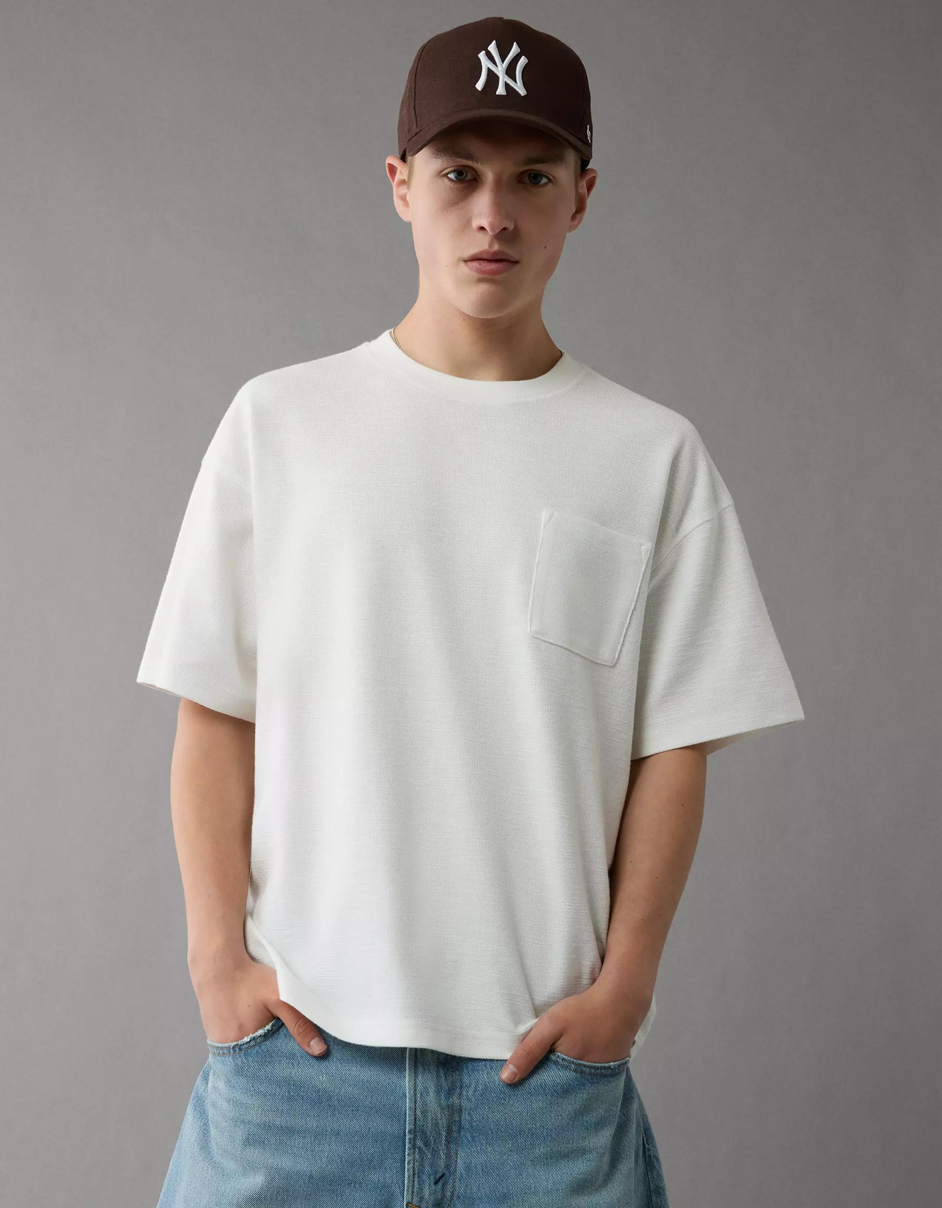AE 24/7 Boxy Textured T-Shirt Product Image