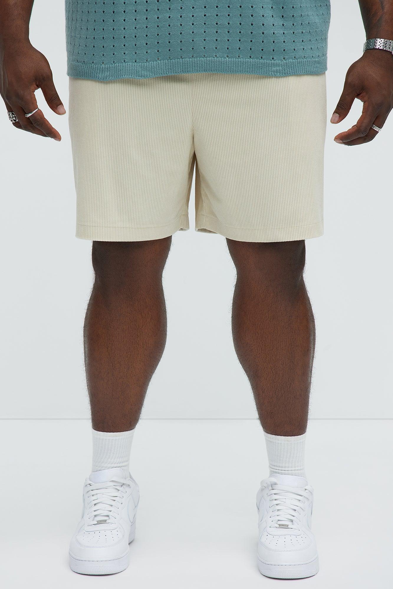 Beau Relaxed Corduroy Shorts - Cream Product Image