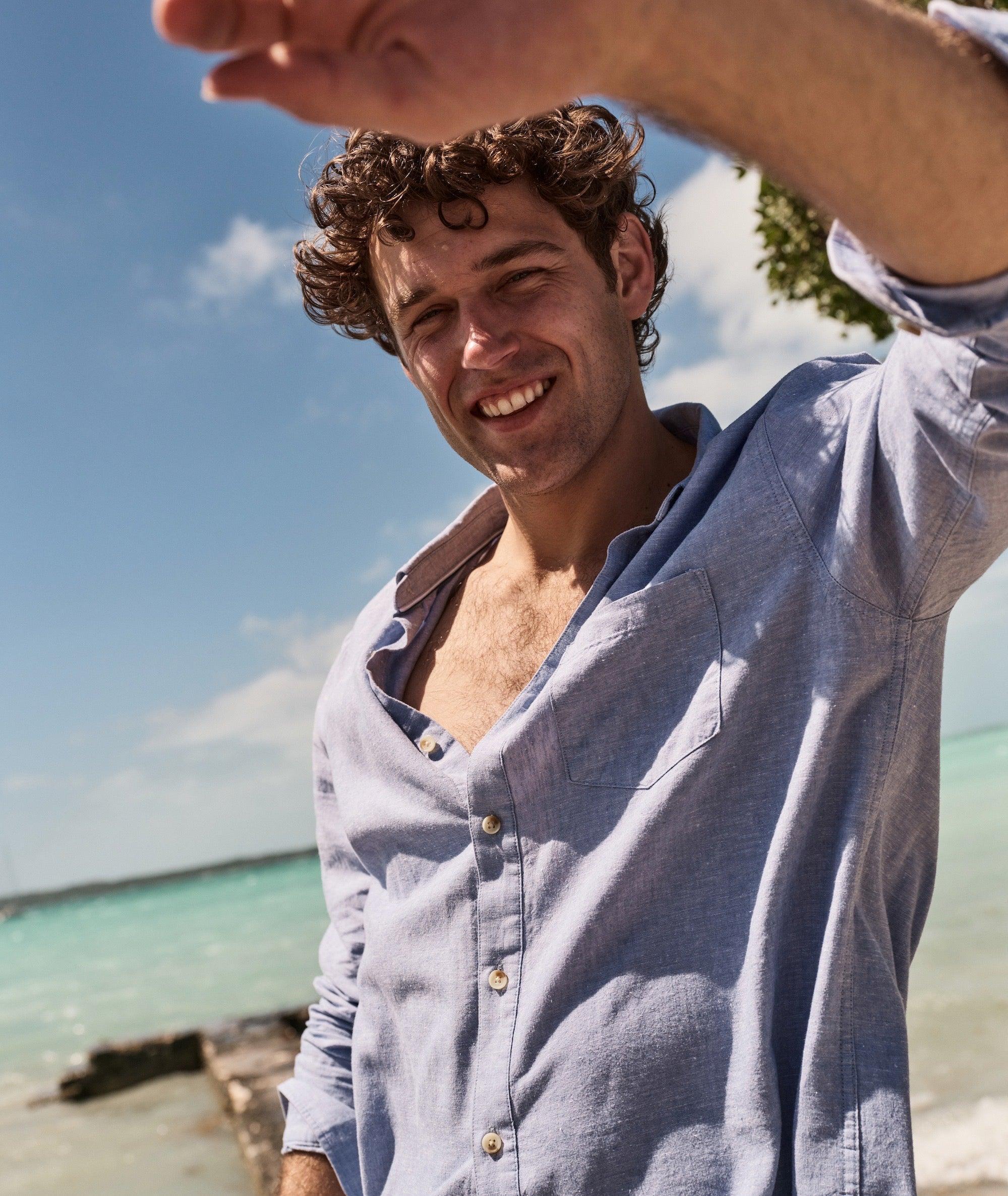 Better-Than-Linen Long Sleeve Shirt Product Image