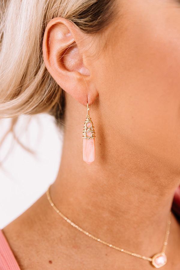 Kendra Scott Natalie Gold Drop Earrings Rose Mother Of Pearl Product Image