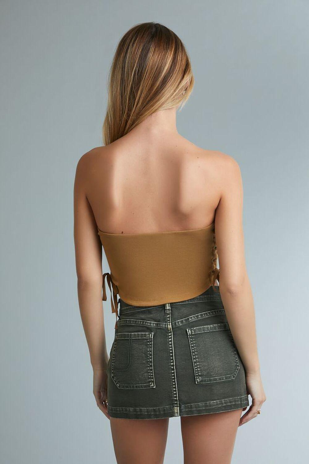 Ford Lace-Up Tube Top | Forever 21 Product Image