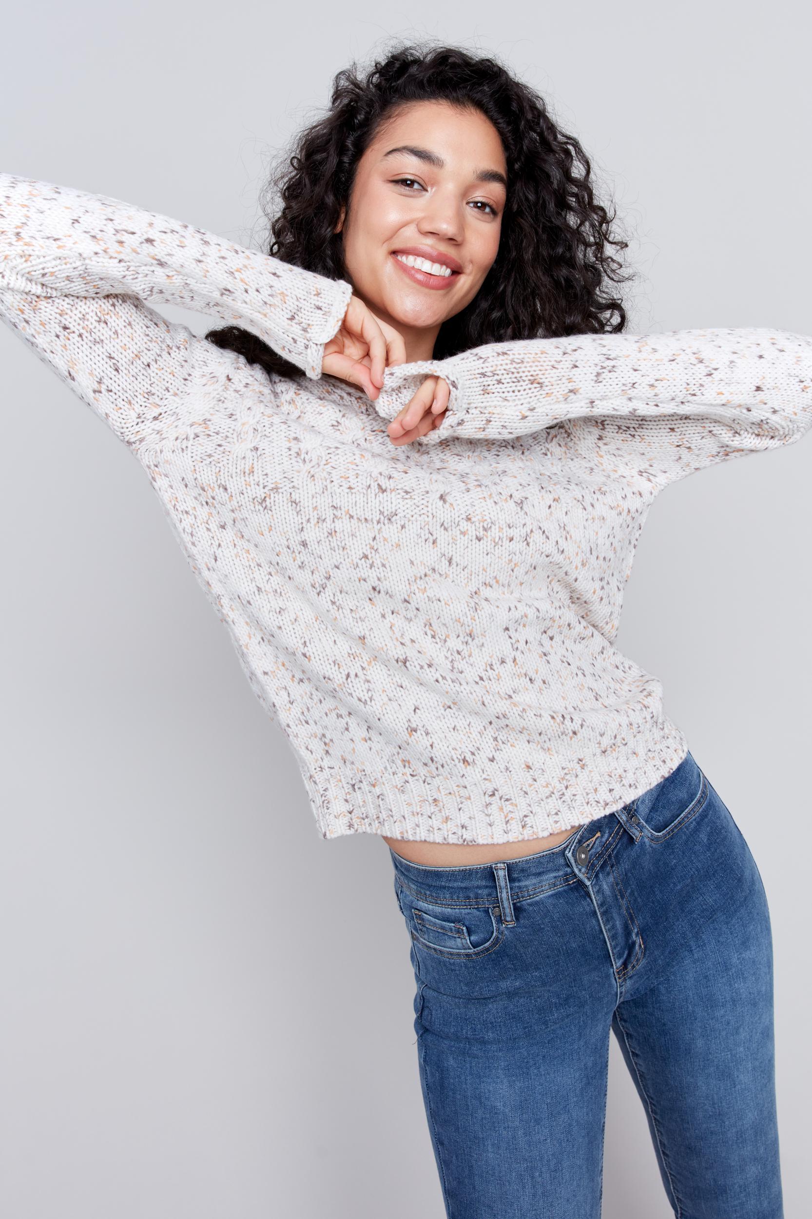 Long Sleeve V-Neck Sweater Product Image