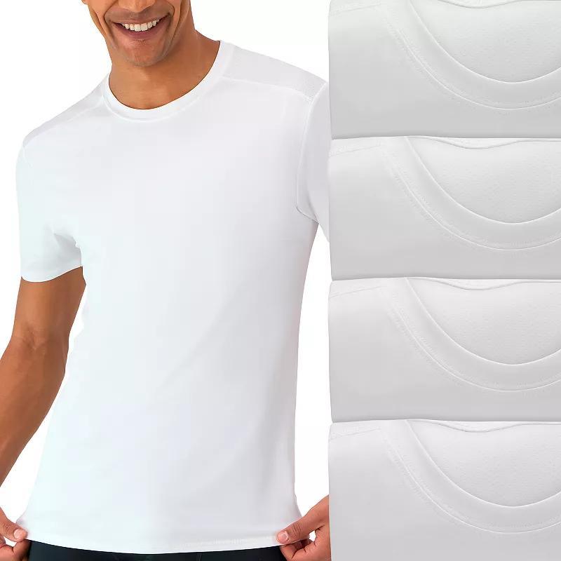 Men's Hanes® Moves Ultimate 3+1 Bonus Pack Breathable Mesh-Back X-Temp Crewneck Undershirt,  Product Image