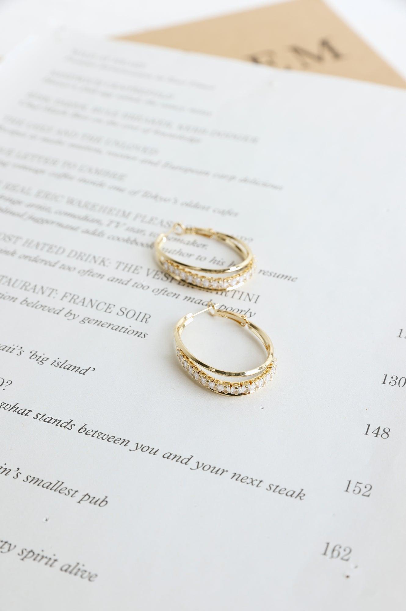 Glitter Glow Earrings Gold Product Image