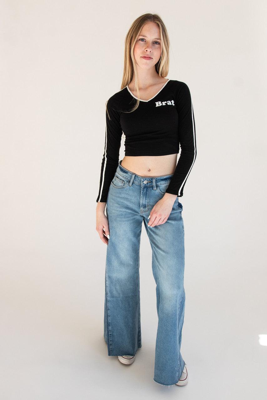 Brat Long Sleeve Sporty Tee Product Image