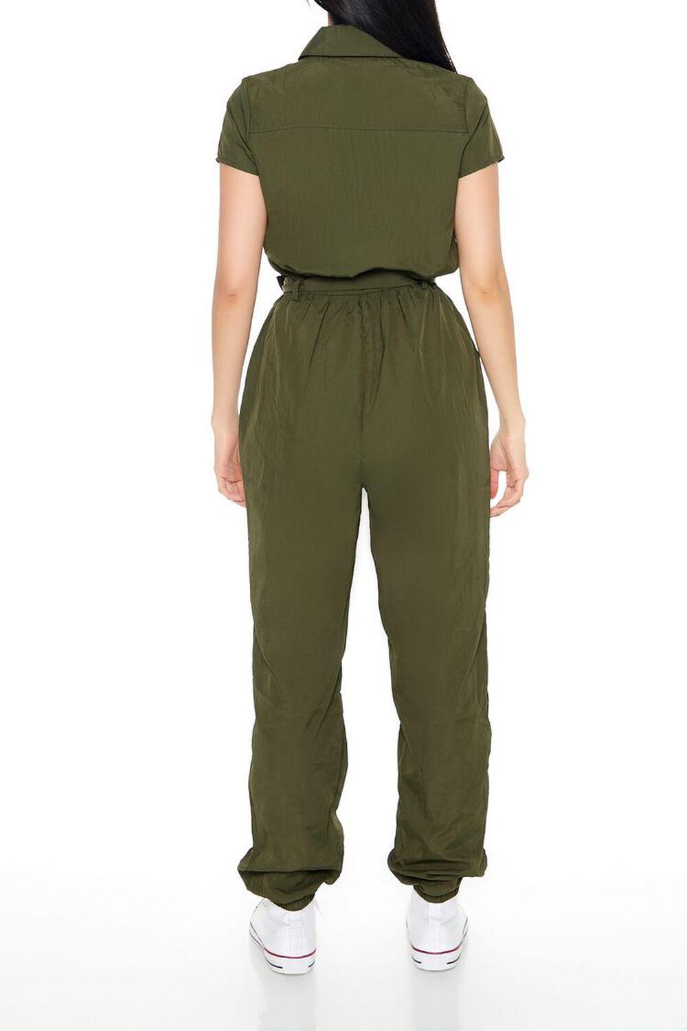 Zip-Up Nylon Jumpsuit | Forever 21 Product Image