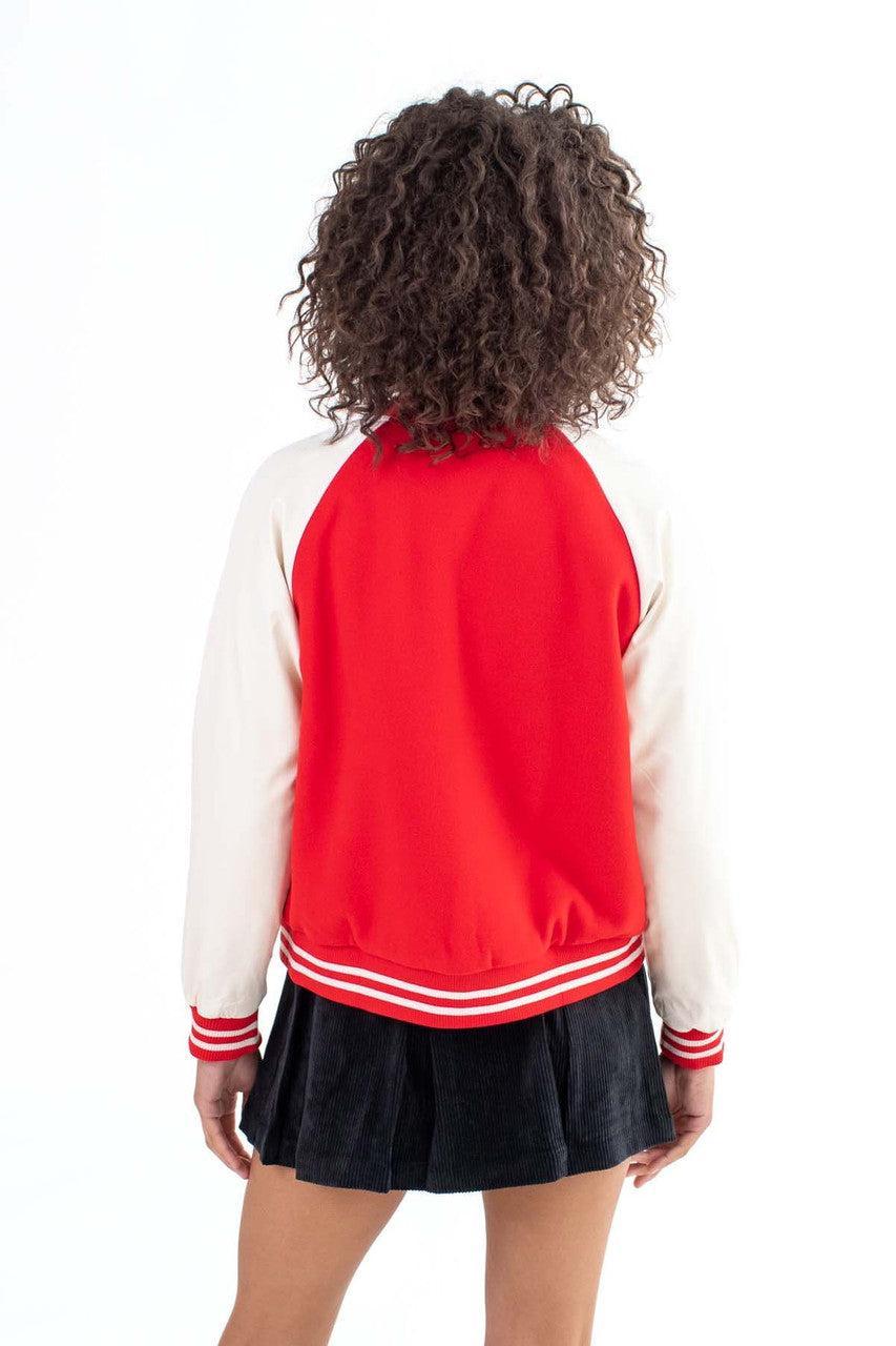 Red Varsity B Jacket Product Image