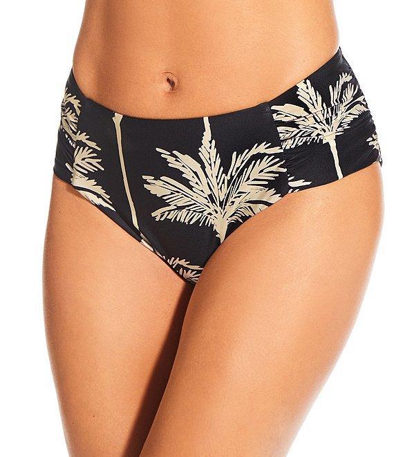 Gibson & Latimer West Palms Side Shirred Mid Rise Swim Bottom Product Image