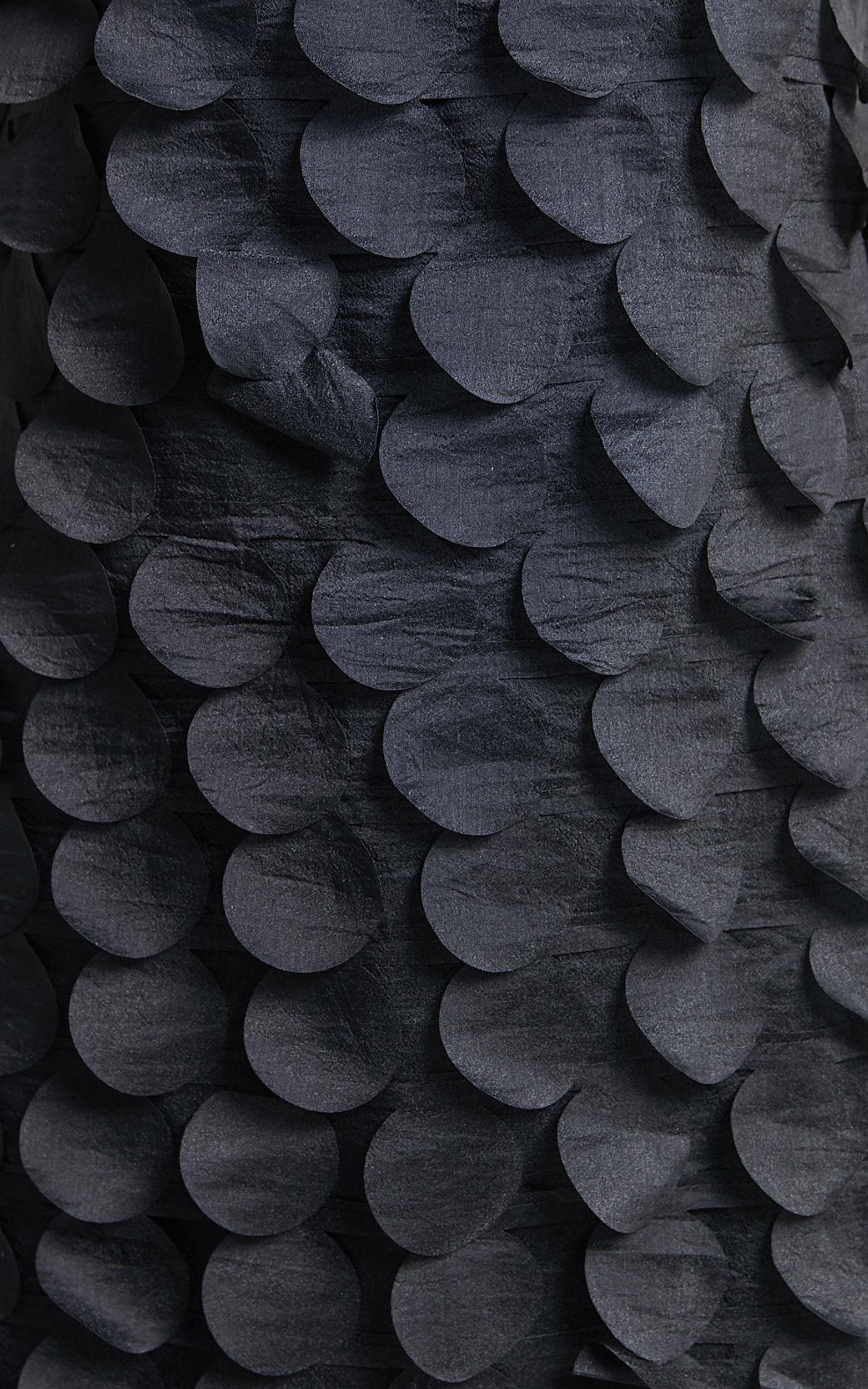 Leah Mini Dress - Strappy 3D Floral Cami Dress in Black Product Image