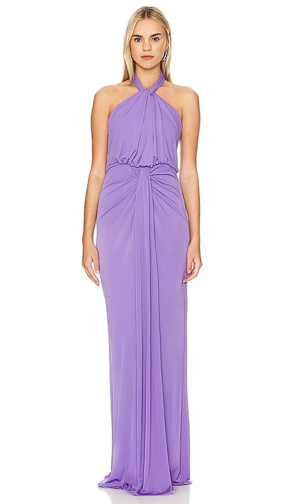 Cinq A Sept Kaily Gown In Plum Burst Product Image