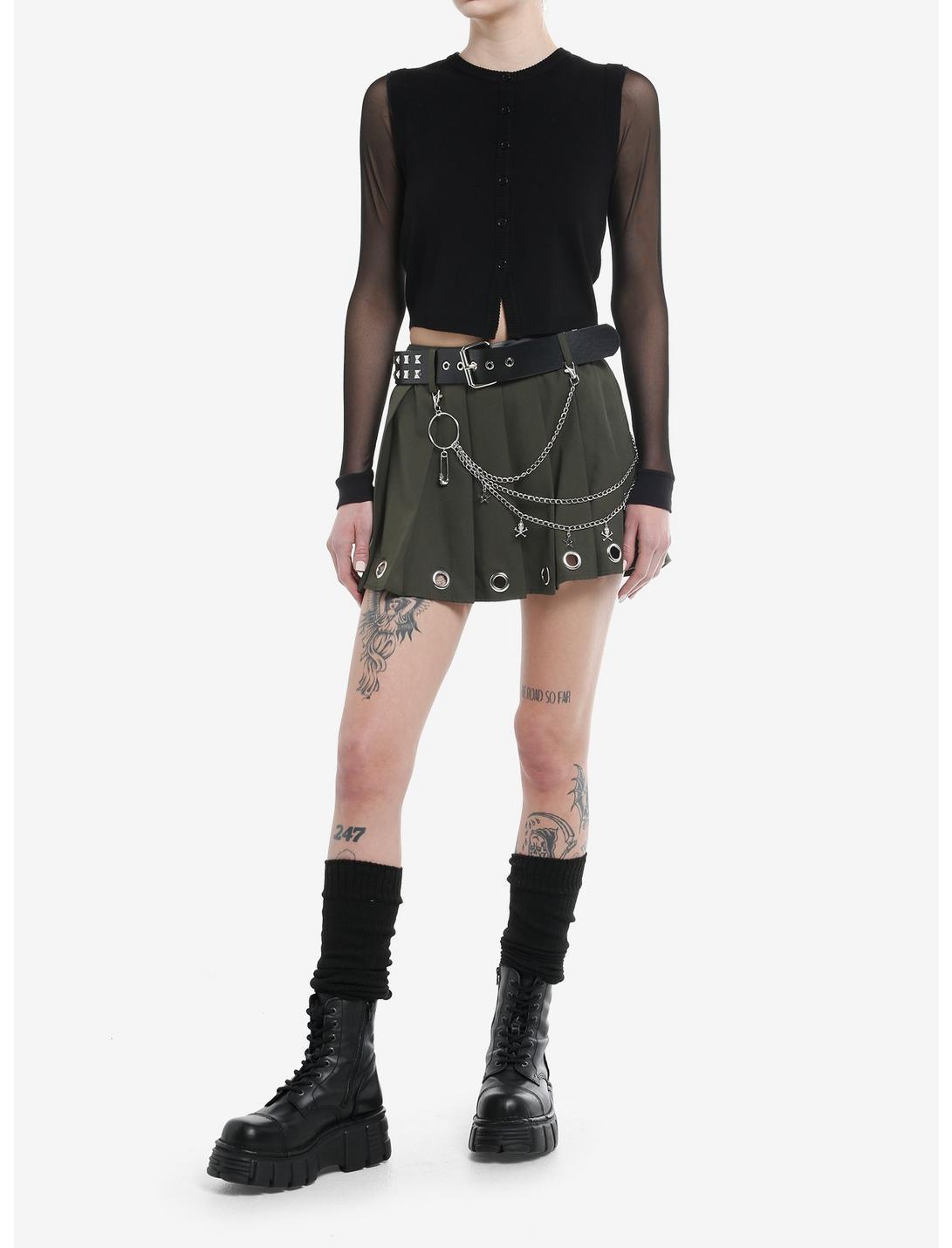 Black Button-Up Sweater Vest Product Image