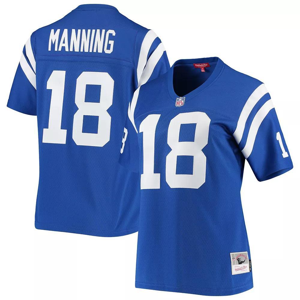 Women's Mitchell & Ness Peyton Manning Royal Indianapolis Colts 1998 Legacy Replica Jersey, Size: Small, Blue Product Image