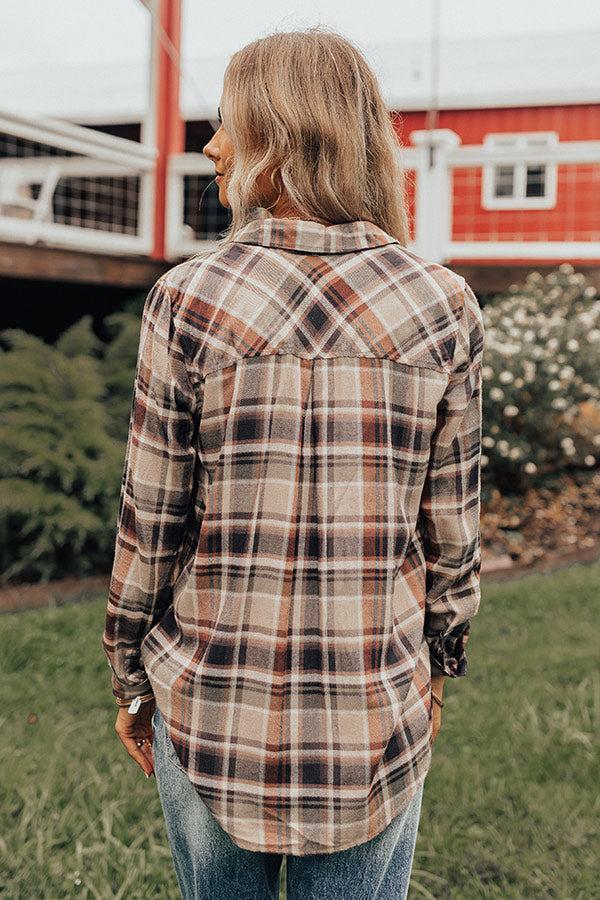 Cabin So Cozy Plaid Top Product Image