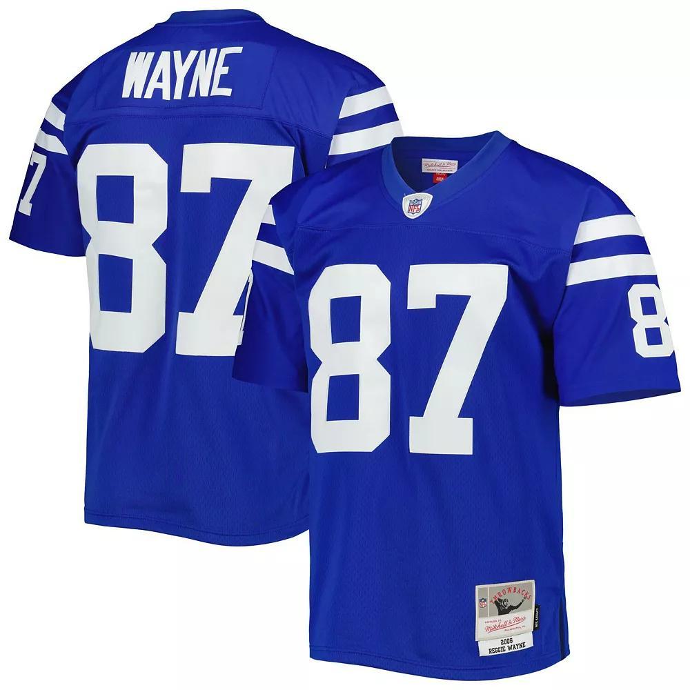 Men's Mitchell & Ness Reggie Wayne Royal Indianapolis Colts Legacy Replica Jersey,  Product Image