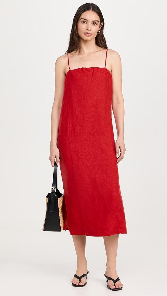 DONNI. The Linen Spaghetti Dress | Shopbop Product Image