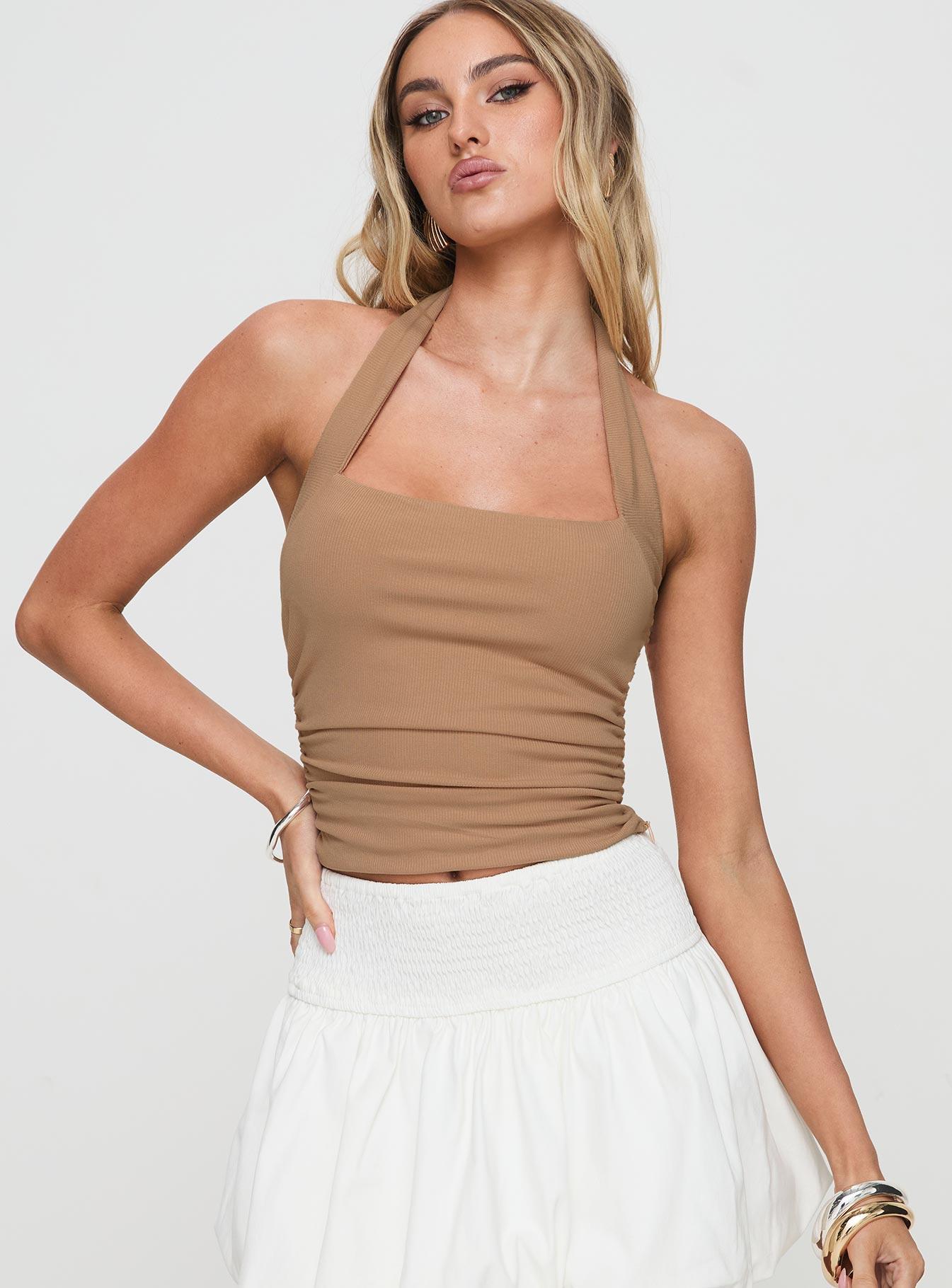 Roxanna Top Beige Product Image