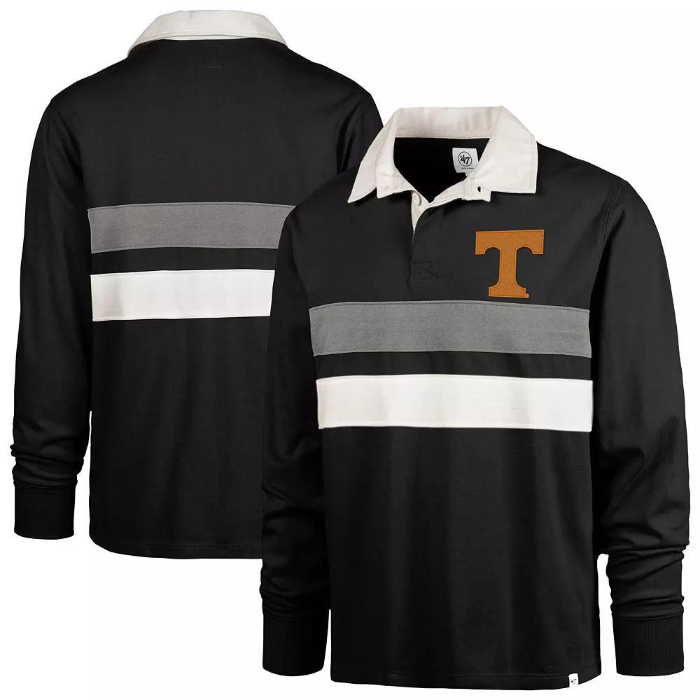 Men's '47 Royal Florida Gators Clubhouse Knox Thames Long Sleeve Rugby Polo,  Product Image