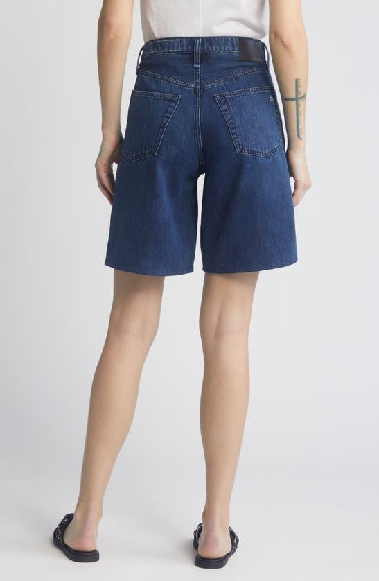 Navy Mckenna Denim Shorts In Ari Product Image