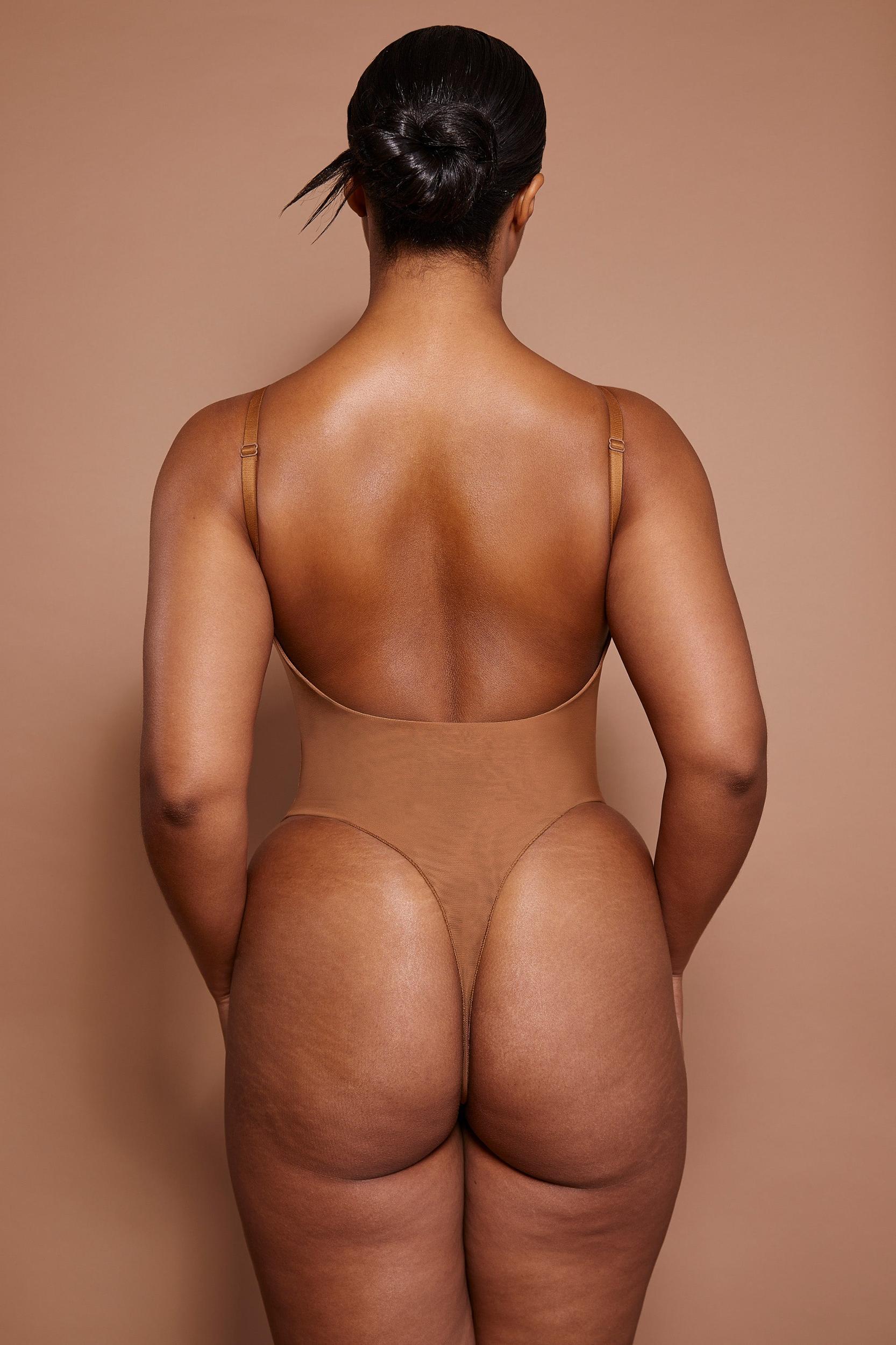 Soft Mesh Bodysuit in Almond Product Image