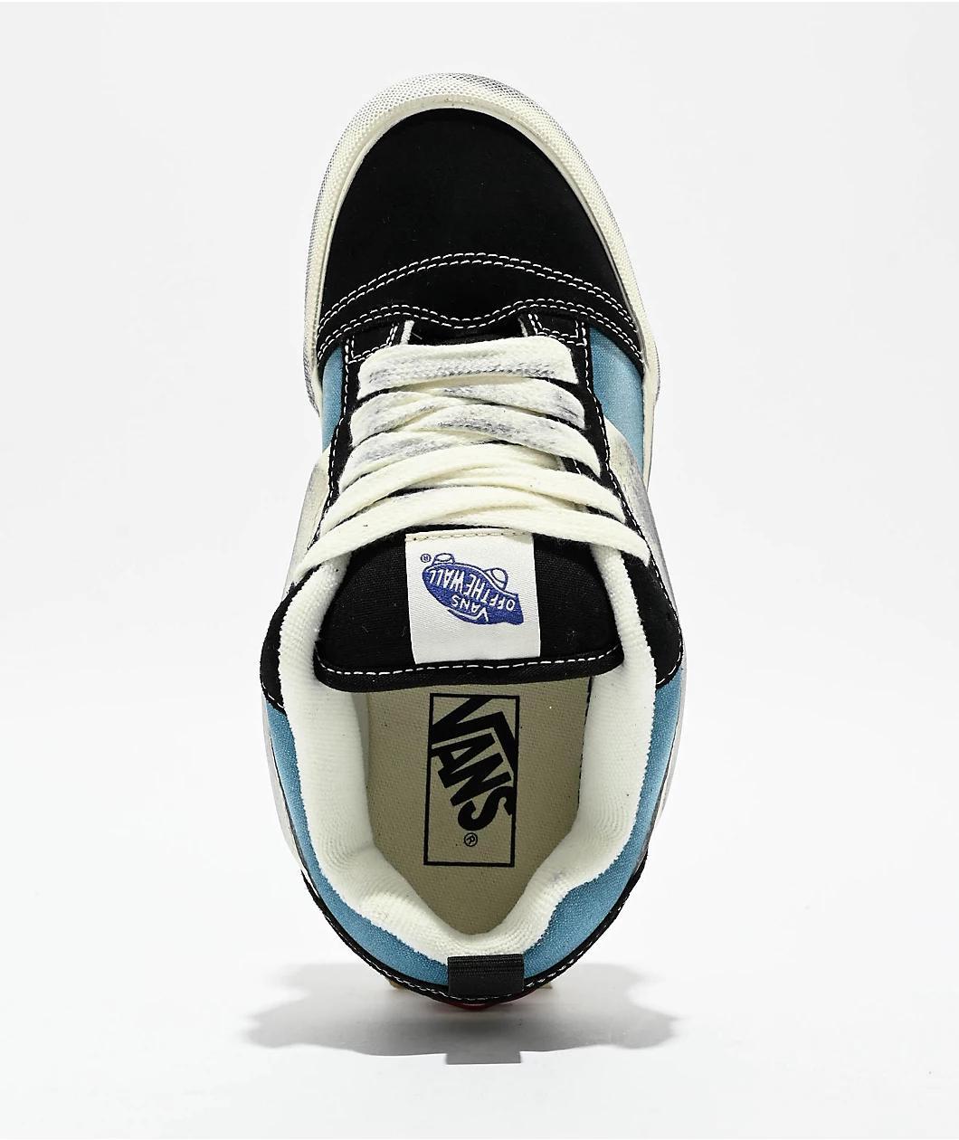 Vans Knu Skool Wave Washed Blue Skate Shoes Product Image