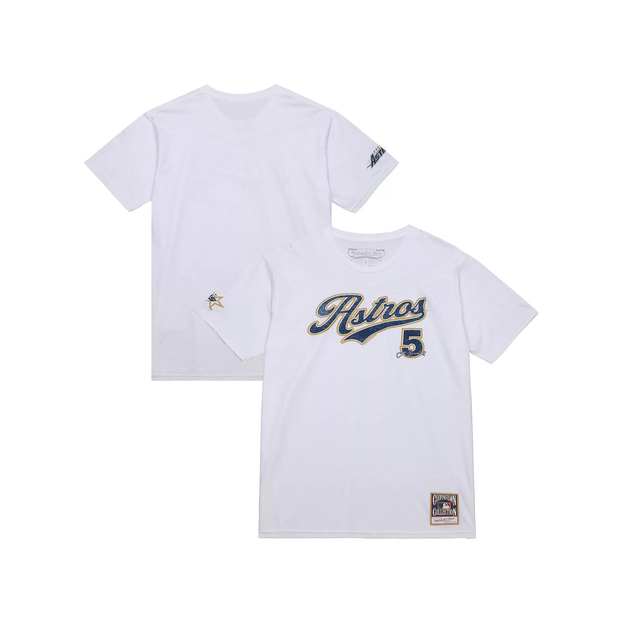 Men's Mitchell & Ness Jeff Bagwell White Houston Astros Cooperstown Collection Player T-Shirt, Size: Large Product Image
