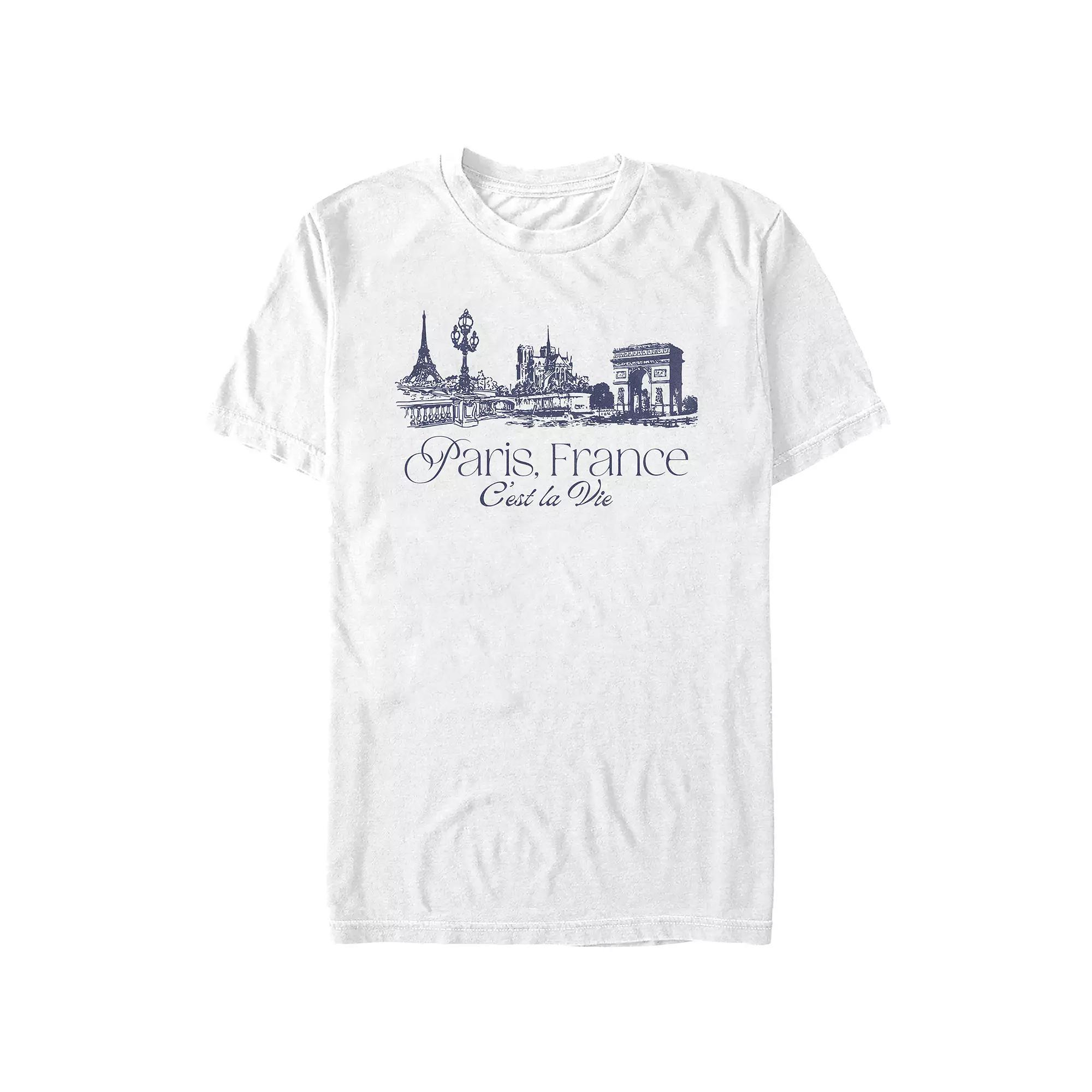 Men's Paris, France C'est La Vie Graphic Tee,  Product Image